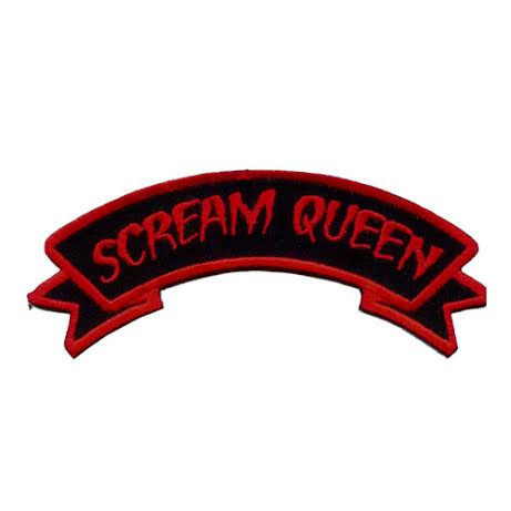 Scream Queen Embroidered Patch by Kreepsville 666 (ep367)