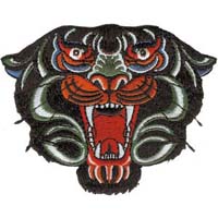 Black Panther Head embroidered patch (ep312)