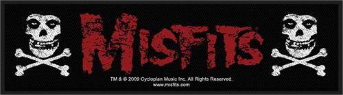 Misfits- Logo & Skulls Woven Superstrip Patch (ep562)