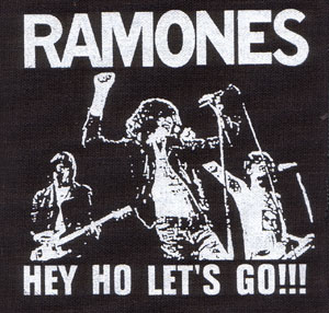 Ramones- Hey Ho Let's Go cloth patch (cp007)