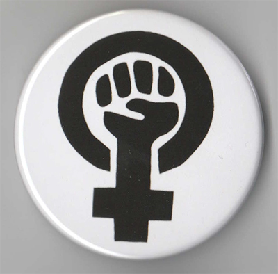 Feminist Fist pin (pinZ62)
