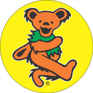 Grateful Dead- Orange Bear pin (pinX221)