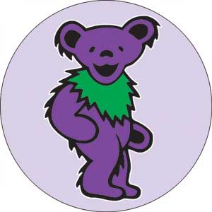 Grateful Dead- Purple Bear pin (pinX222)