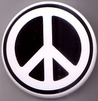 Peace JUMBO 2 1/2" pin (pin-B31)