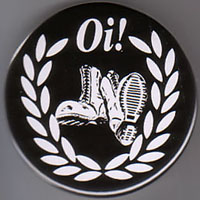 Oi! (Wreath & Boots) pin