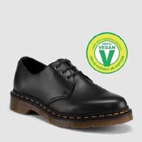 3 Eye Black Vegan Shoe by Dr. Martens - SALE UK 7 /US Men's 8/Women's 9 only 