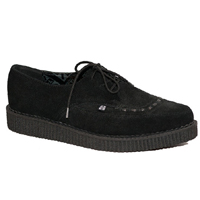 Black Suede Pointed Lo Sole Creeper by Tred Air UK (Sale price!)