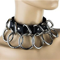 6 Ring Bondage Choker by Funk Plus