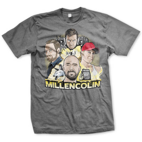 Millencolin- Connection on a charcoal shirt (Sale price!)