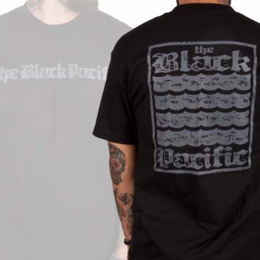 Black Pacific- Logo on front, Waves on back shirt (Pennywise) (Sale price!)