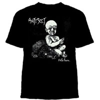 Antisect- Hallo There on a black YOUTH sized shirt