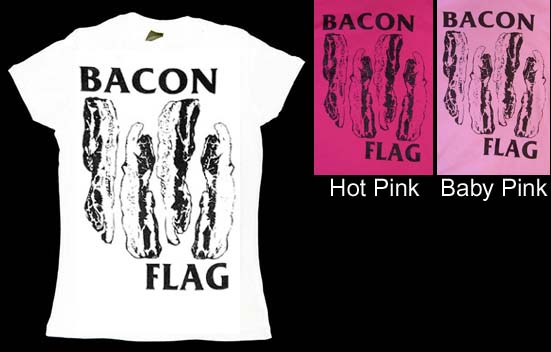 Bacon Flag on a girls shirt (Sale price!)