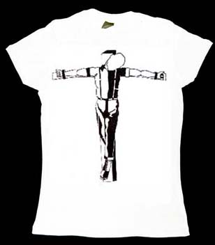 Skinhead- Crucified Skin on a white girls fitted shirt