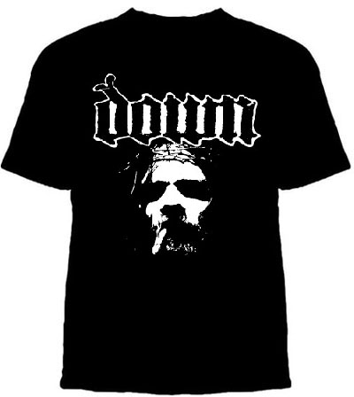Down- Face on a black shirt (Sale price!)