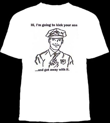 Hi, I'm Going To Kick Your Ass And Get Away With It on a white shirt
