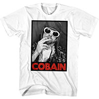 Kurt Cobain- Smoking on a white shirt