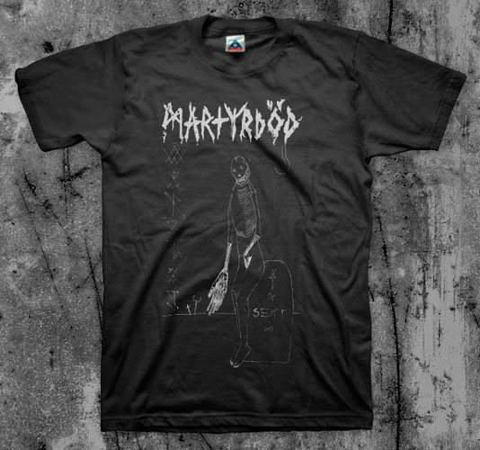 Martyrdod- Sekt on a black shirt (Sale price!)