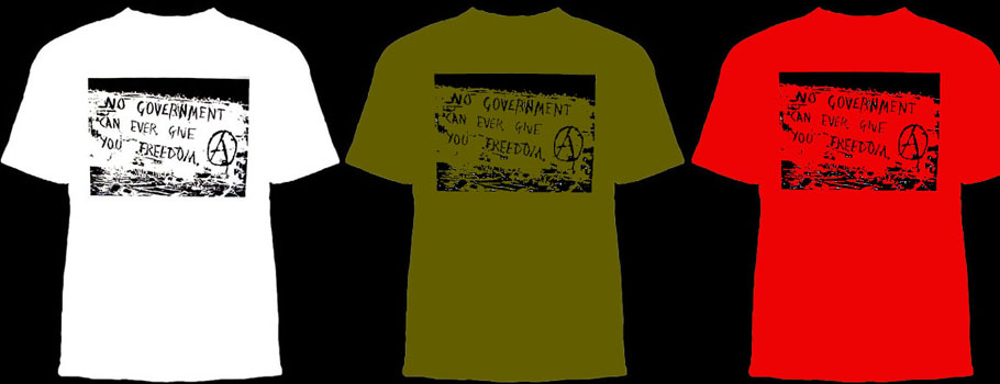 No Government Can Ever Give You Freedom shirt (Sale price!)