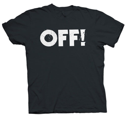 Off!- Logo on a black shirt