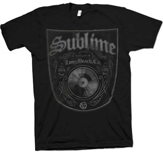 Sublime- Bottled In LBC on a black shirt