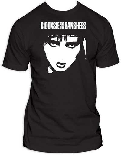 Siouxsie & The Banshees- Siouxsie's Face on a black shirt