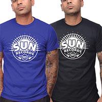 Sun Records- Sunburst Logo Shirt by Steady Clothing - SALE Blue sz S only