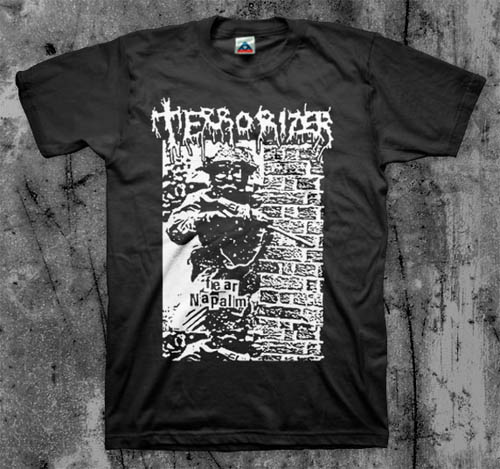 Terrorizer- Fear Napalm on a black shirt (Sale price!)