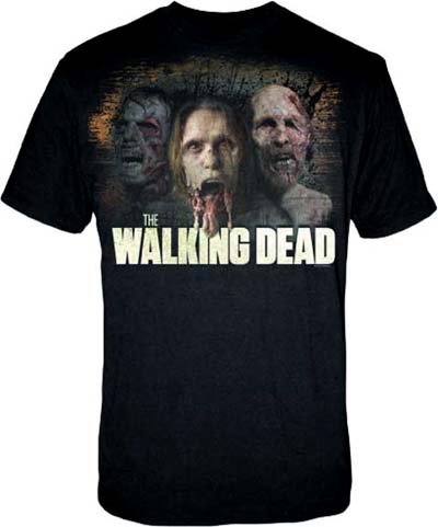 Walking Dead- Zombies on a black shirt (Sale price!)
