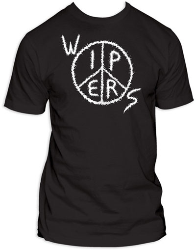 Wipers- Peace Logo on a black shirt (Sale price!)