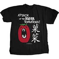 Attack Of The Killer Tomatoes- Japanese on a black shirt