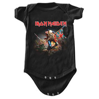 Iron Maiden- Trooper on a black onesie